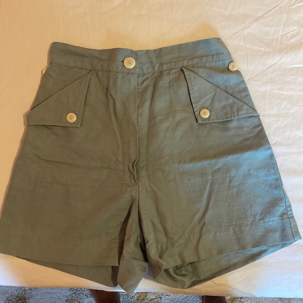 Ilana Kohn high waist green shorts